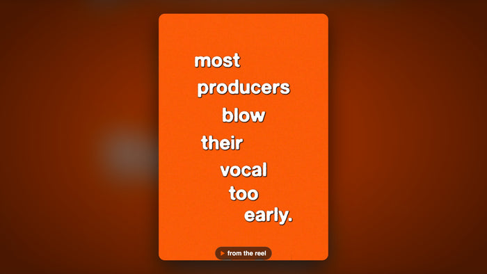 tease the vocal, don't drop it: vocal chops as tension